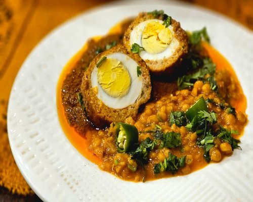 Pakistani home cooking with lentils and rice
